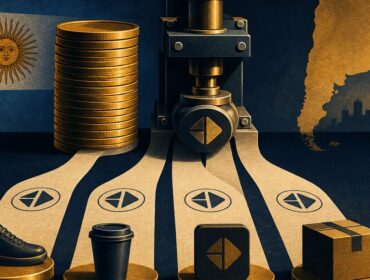 Ilustración editorial sobre el costo de registrar una marca por clase en Argentina