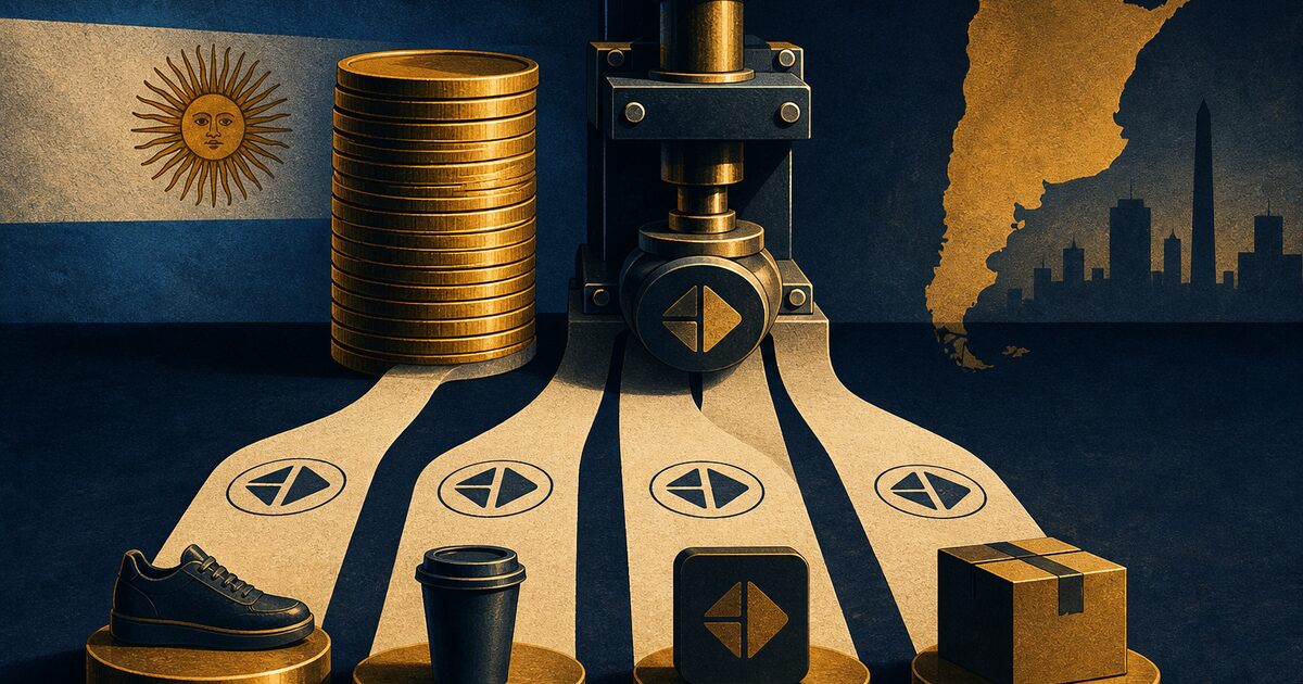 Ilustración editorial sobre el costo de registrar una marca por clase en Argentina