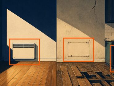 Ilustración editorial sobre la prueba de daños en un inmueble alquilado