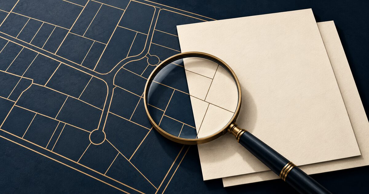 Estudio de títulos para usucapión: comparación de antecedentes y plano catastral